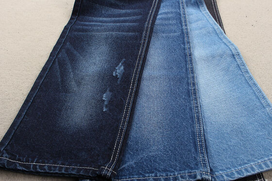 Neuer Modetrend: Recycling-Baumwoll-Denim-Stoff, 12 % Recycling-Baumwolle und 88 % Baumwolle, 11 OZ, umweltfreundlich