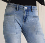 Lycra-Gewebe-Baumwoll-Polyester Elastane-Gewebe baumwolle 10oz 339g Polyfür Frauen-Jeans