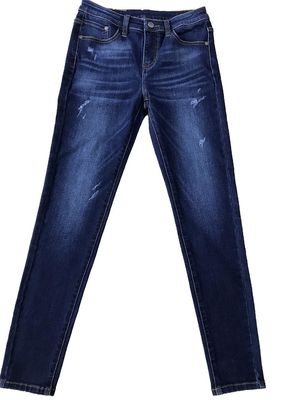Verzerrungs-Vorgespinst-Baumwoll-Polyester-Denim-Gewebe