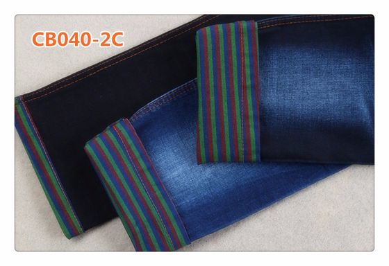 Roter blauer grüner Einschlagfaden spinnen 10 Unze-Denim-Gewebe