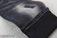 10 Unze-Frauen-Jeans dehnen Denim-Gewebe in der schwarzen/schwarzen Farbe aus