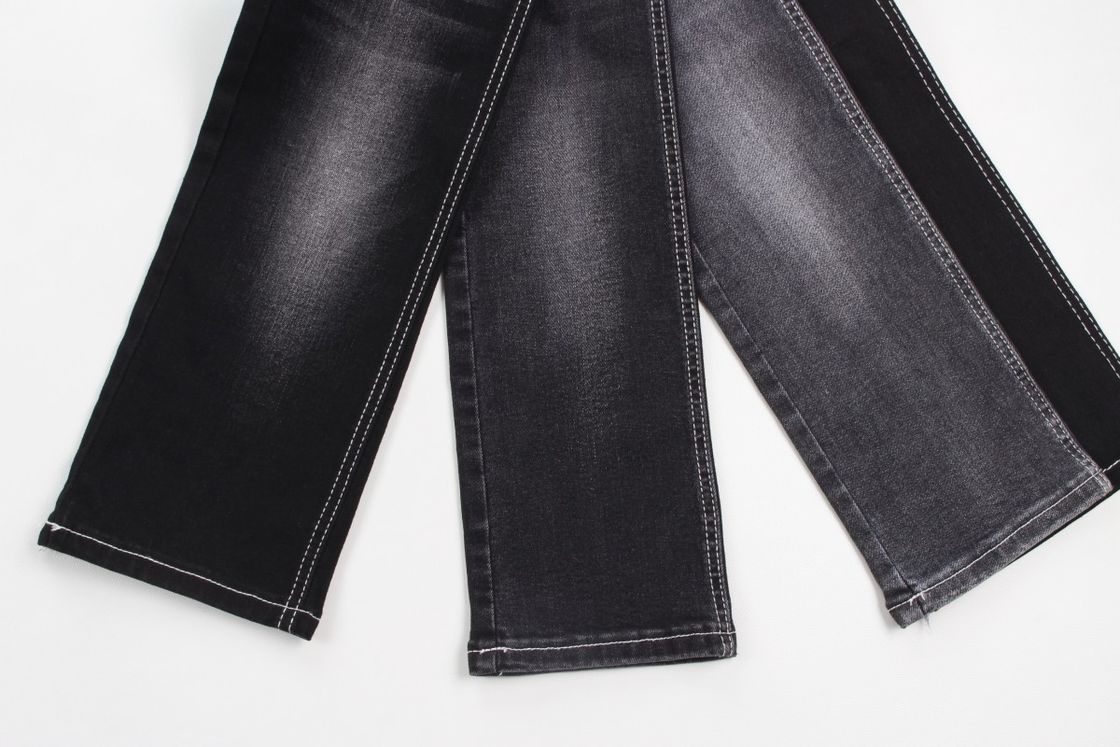 Gewebe aus denim, schwarz