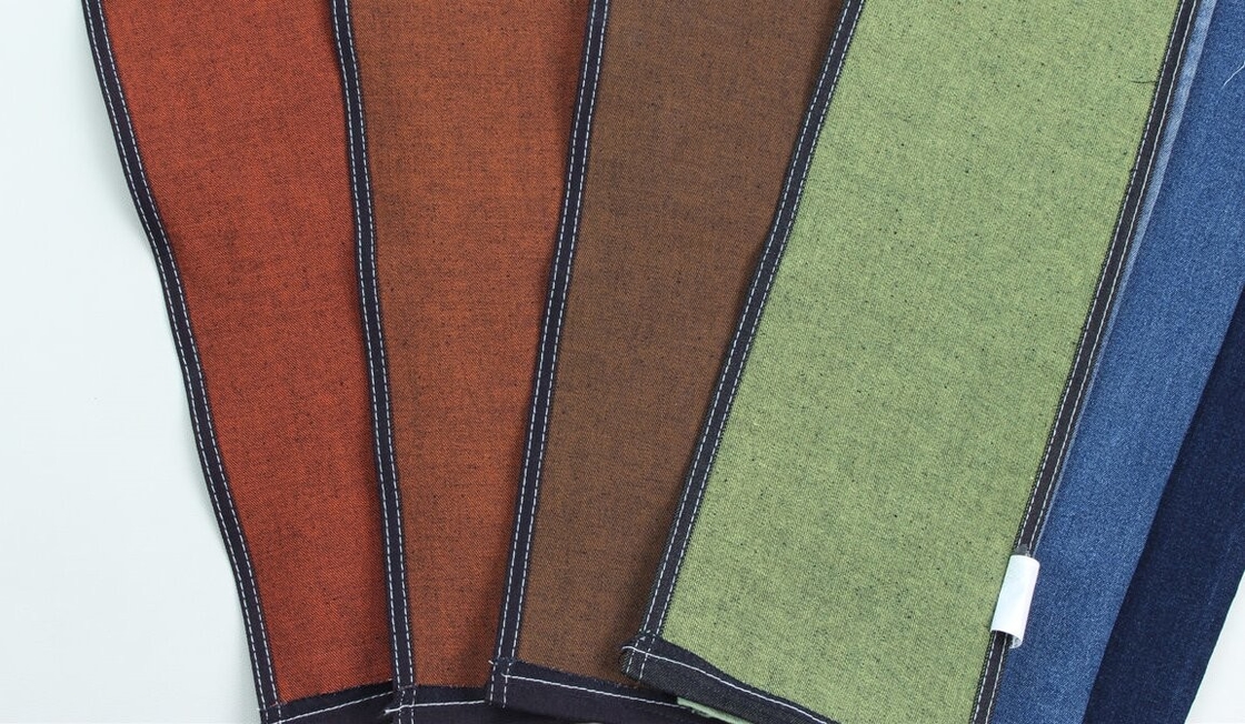 Großhandel 10 Oz Farbige Hinterseite Gewebter Denim Stoff Für Jeans