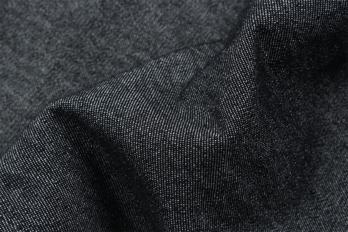 5 Unzen 100% Baumwolle Schwarze Farbe Starr Jeans Stoff für Hemden