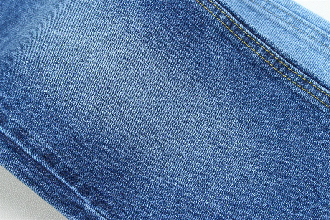 12,5 oz fester Denim-Stoff mit Kettfaden-Noppen für Markenjeans, 100 % Baumwolle, superdunkelblau