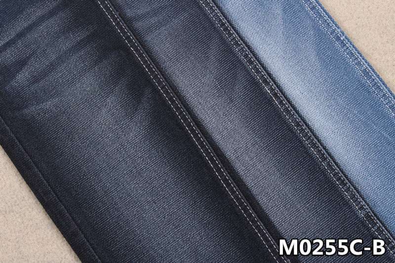Tela de mezclilla cruda de poliéster elástico 70 algodón 27 de 9 onzas para mujer (Tela von mezclilla rohem Polyester aus elastischem 70 Baumwolle)