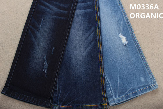 10.6oz 359gsm Eco Friendly Organic Cotton Broken Twill Denim Fabric