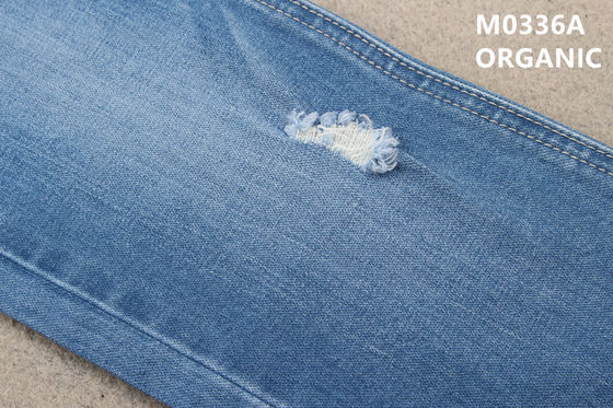 10.6oz 359gsm Eco Friendly Organic Cotton Broken Twill Denim Fabric