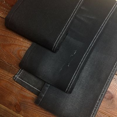 Guter Preis Tencle-Baumwollstoff-Denim-Gewebe-Jeans-schwarze Farbe 9oz Online