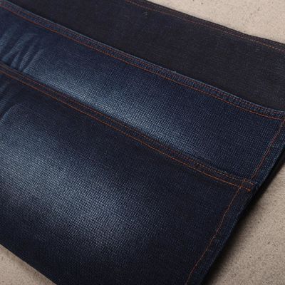 Guter Preis Mako Spandex-Vorgespinst-Indigo-Prägungsjeans-Gewebe-Fabrik Online