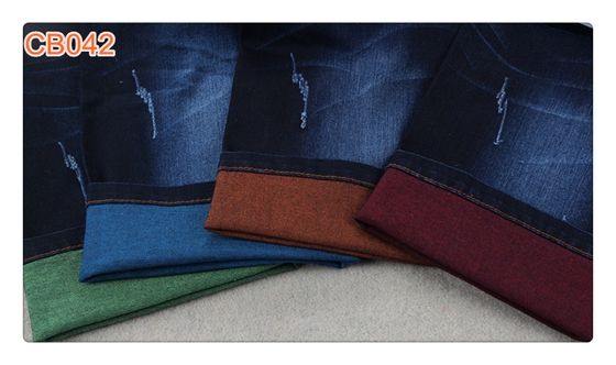 Guter Preis Baumwollespandex-Farbeinschlaggarn-Denim-Gewebe-Jeans für Kleid Online