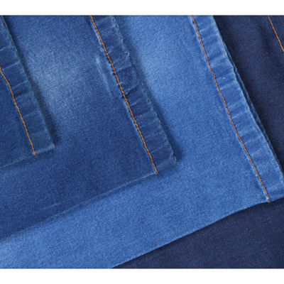 Guter Preis Indigo druckte organischen Baumwolle-2% Spandex des Denim-Gewebe-98% für Kleid Online