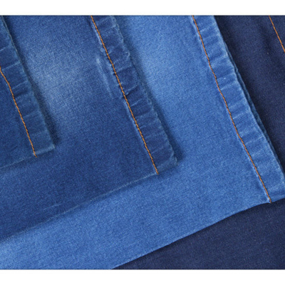Indigo druckte organischen Baumwolle-2% Spandex des Denim-Gewebe-98% für Kleid