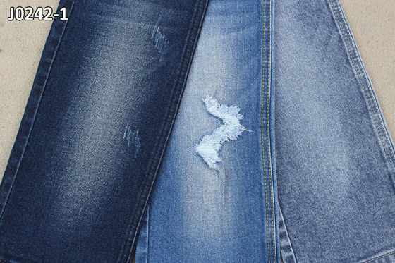 Guter Preis 11,7 Unze-Baumwollespandex-kleine Ausdehnungs-Denim-Gewebe-weiße Rückseite Online