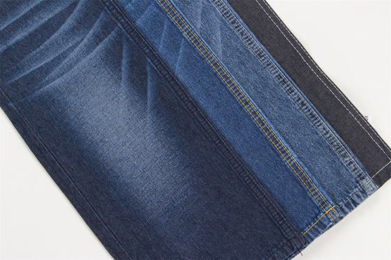 Sanforizing 2/1 Rechte Hand Denim Stoff Für Hemd 7.5 Oz 100% Baumwolle Dunkelblau
