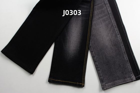 Guter Preis Großhandel 11 Oz Super Stretch Schwarz Gewebter Denim Stoff Für Jeans Online