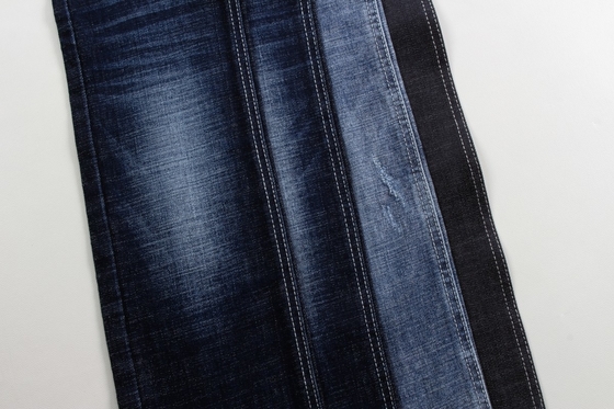 Schwergewicht 12,6 Oz Dunkelblau Crosshatch Slub Denim Stoff für Jeans