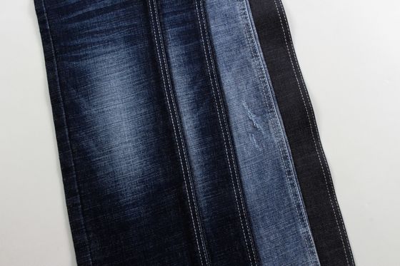 Guter Preis Schwergewicht 12,6 Oz Dunkelblau Crosshatch Slub Denim Stoff für Jeans Online