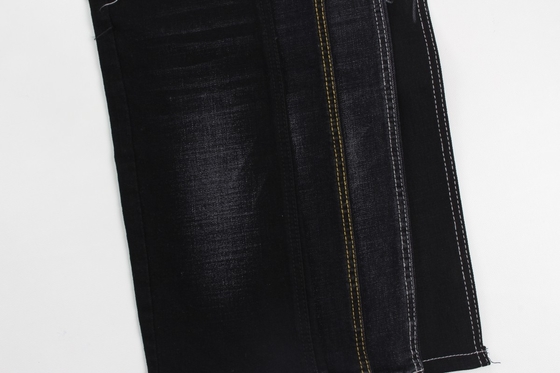 12 Unzen schwarz und schwarz Rückseite Kreuzschlag Schlauch Jeans Stoff