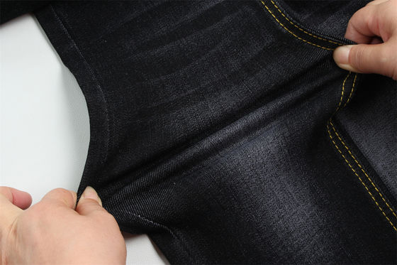 Guter Preis 11 Oz Warp Slub Schwarz Denim Stoff Für Mann Jeans High Stretch Indien Markt Stil Hot Sell Online