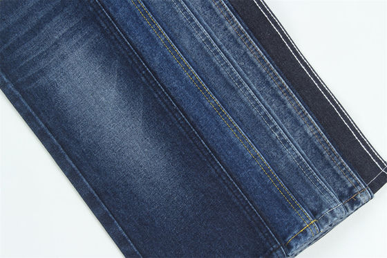Guter Preis Blaue Farbe Denim Stoff starre 100% Baumwolle Recyclinggarn für Arbeiter Jean Stoff Online
