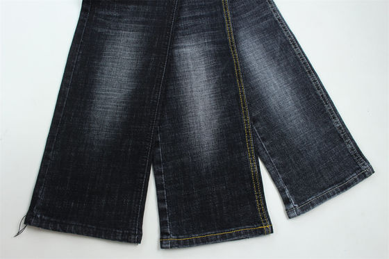 Guter Preis Dunkelblau-Grau-Crosshatch-Slab Baumwolle Spandex-Denim-Gewebe für Jeans Online
