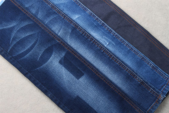 Dunkelblau, voller Lycra-Slub-Denim-Gewebe für Kinder und Frauen