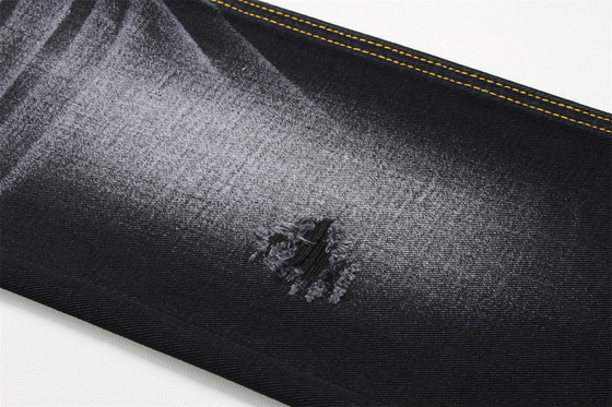 10.5oz Schwarzer Denim Stoff Steif 100% Baumwolle Schwarz und Schwarz Rückseite für Stil Jeans Junge Freund Stil Weiches Handfeeling Frauen