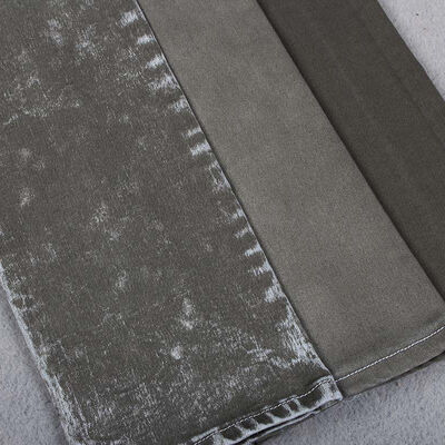 Guter Preis 8.5 oz Navy Green Power Stretch Baumwolle Polyester Spandex Denim Jeans Stoffhersteller Online