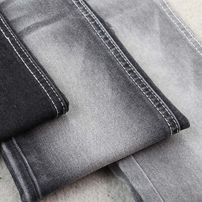 Guter Preis 10-11OZ Schwarze/weiße Denimgewebe für Frauen und Männer Jeans Online