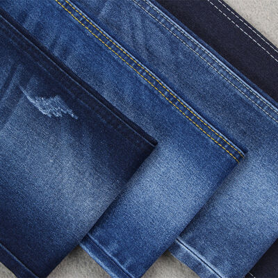 Guter Preis Warm verkaufen 10,5 oz Baumwolle Polyester Stretch Jeans Denim Stoff für Männer Jeans Online