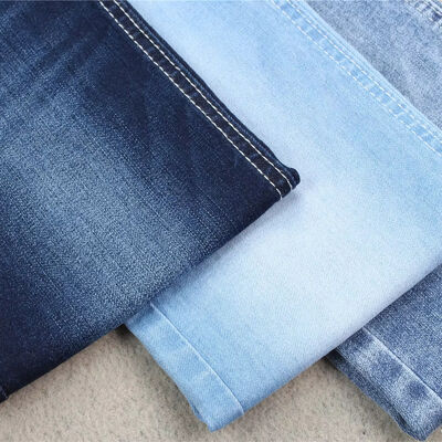 Guter Preis 8.3 oz Leichtgewicht Indigo Blaue Jeans Denim Stoff Baumwolle Poly Spandex Stretch Online