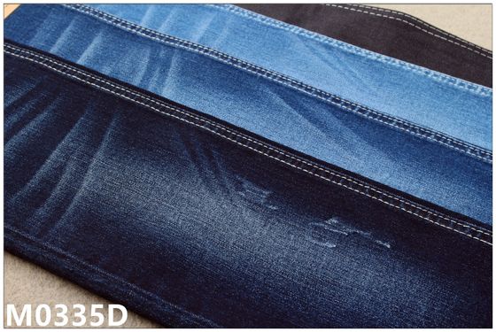 Guter Preis freundliches dunkles Indigo-dehnbare Jean Material For Lady Soft-Handgefühl-Wiederverwertung 9,5 Unze Eco Online