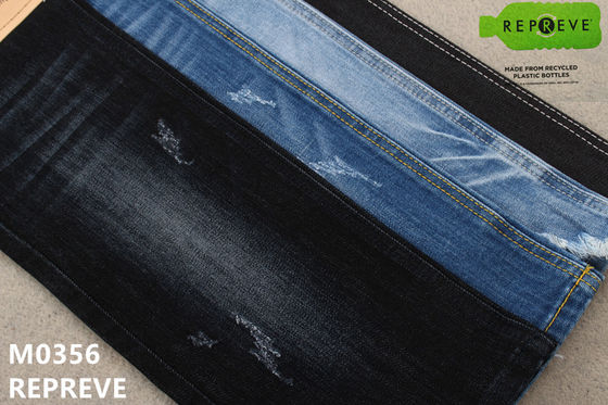 Guter Preis 11 Unze aufbereitetes Repreve-Vorgespinst-dehnbares Jeans-Material für Mann-Baumwolljeans-Gewebe Online