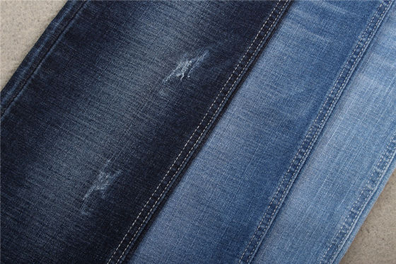 Guter Preis 10,8 Unzen hochelastischer Denim-Stoff mit Kreuzschraffur-Baumwoll-Spandex-Jeansstoffen Online