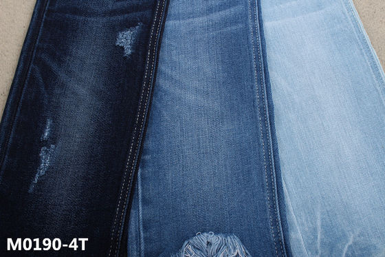Guter Preis Baumwolle4 Spandex-Vorgespinst-dehnbares Denim-Material-Gewebe 390gsm Dual Core Gummiband-94 Online