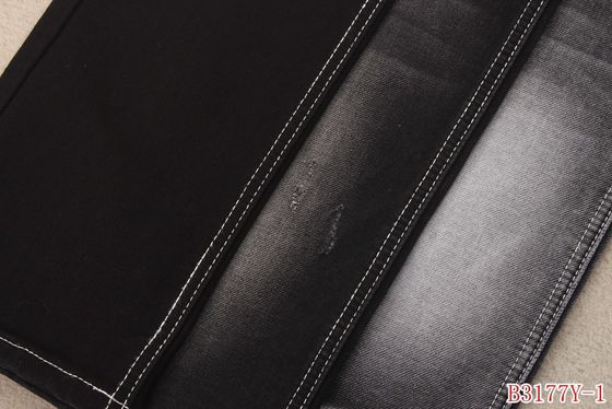 Guter Preis Fälschung des Faux-12oz stricken Denim-Ausdehnung stricken Polyester des Denim-Gewebe-73 der Baumwolle23 1 Spandex Online