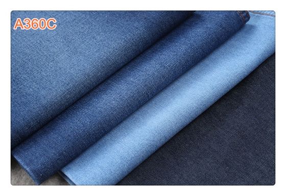 Guter Preis 8 Unze sanforisierte Polyester-hellblaues Ausdehnungs-Denim-Gewebe 90% Baumwolle10% Online