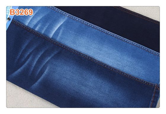 Guter Preis Jeans-Stretchable Satin-Denim-Gewebe 69%Cotton 8.5oz für Frauen-Kinder Online