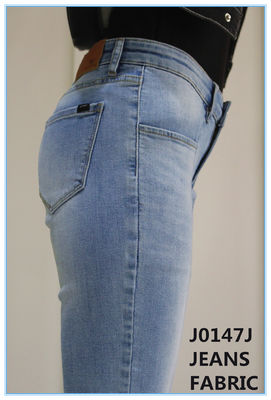 10oz 2% High Stretch Denim Stoff Slub Dunkelblau 3/1 Rechte Hand Twill Weave