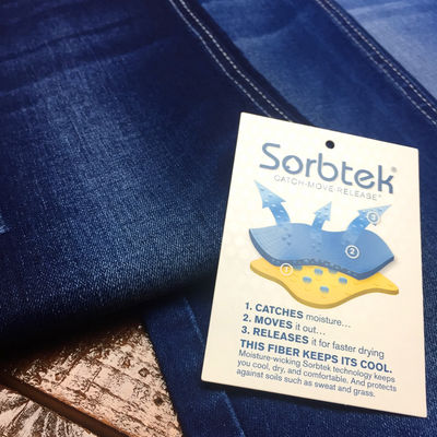 Guter Preis 9 hält das dehnbare Jeans-Material Unze-Feuchtigkeit Wicking Sorbtek Sie, trockenes abzukühlen Online