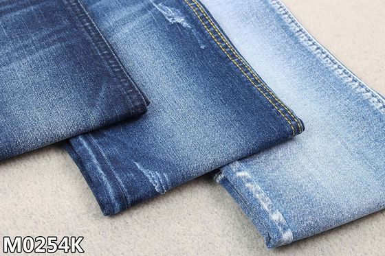 Guter Preis Polyester-Denim-Gewebe 9.5oz Repreve dunkelblau mit Verzerrungs-Vorgespinst Online