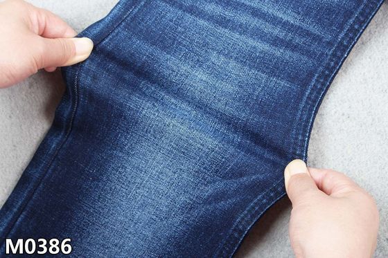 Guter Preis Polyester Spandex-Denim-Gewebe der Baumwolle10.2oz mit Kreuzschraffieren Online