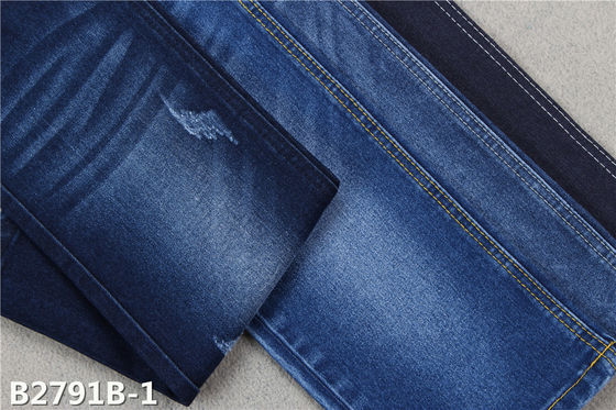 Guter Preis 10OE spinnen kein Vorgespinst 10 Unze-Ausdehnungs-Denim-Gewebe Rolls für Hose Online